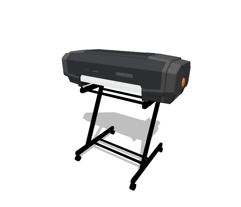3D model of the MUTOH VizJet printer in the interactive visualizer
